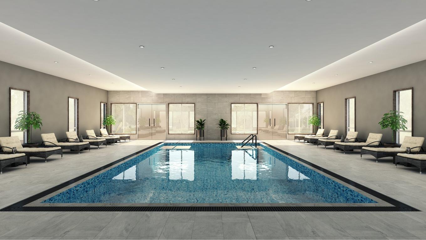 Pool - 803-244 Boul. Hymus, Pointe-Claire, QC - Indoor Photo Showing Other Room With In Ground Pool