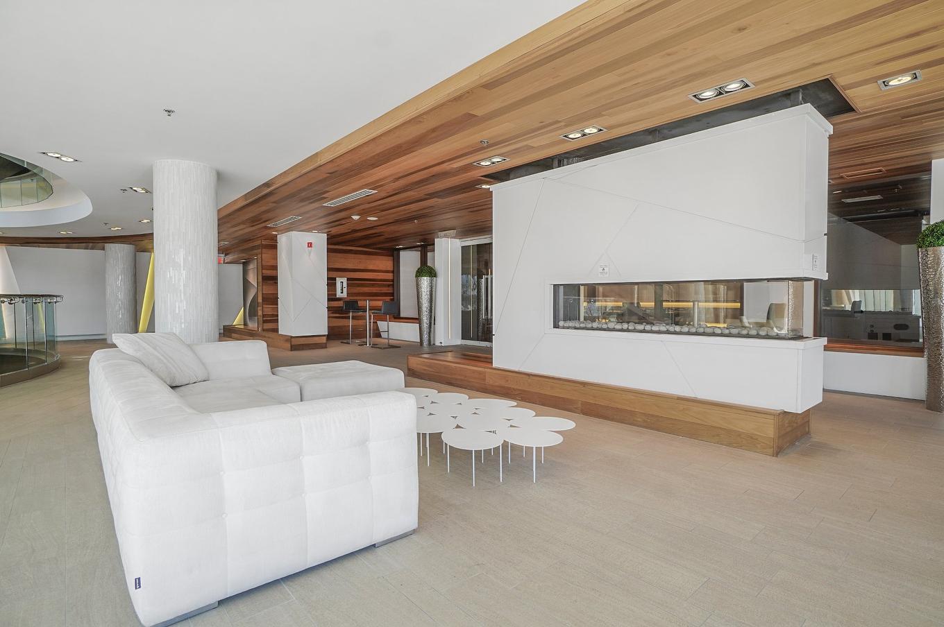 Salle communautaire - 206-100 Rue André-Prévost, Montréal (Verdun/Île-Des-Soeurs), QC - Indoor Photo Showing Living Room With Fireplace