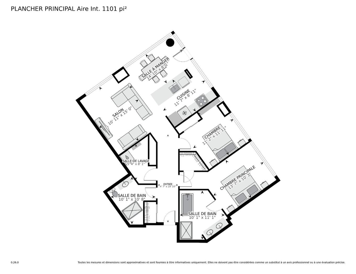 Plan (croquis) - 206-100 Rue André-Prévost, Montréal (Verdun/Île-Des-Soeurs), QC - Other