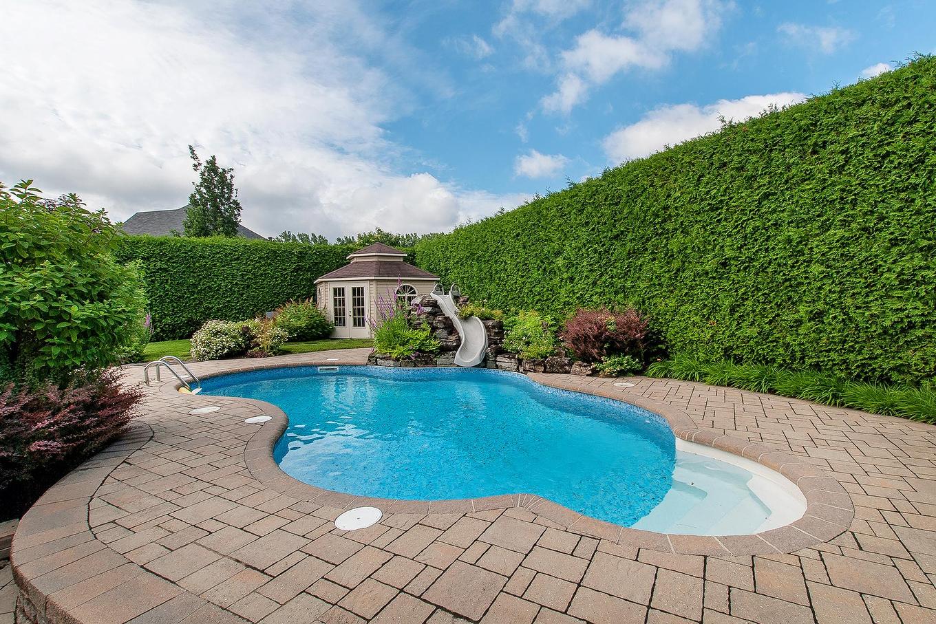 Piscine - 270 - 280 Place De Rochefort, Mascouche, QC - Outdoor With In Ground Pool With Backyard