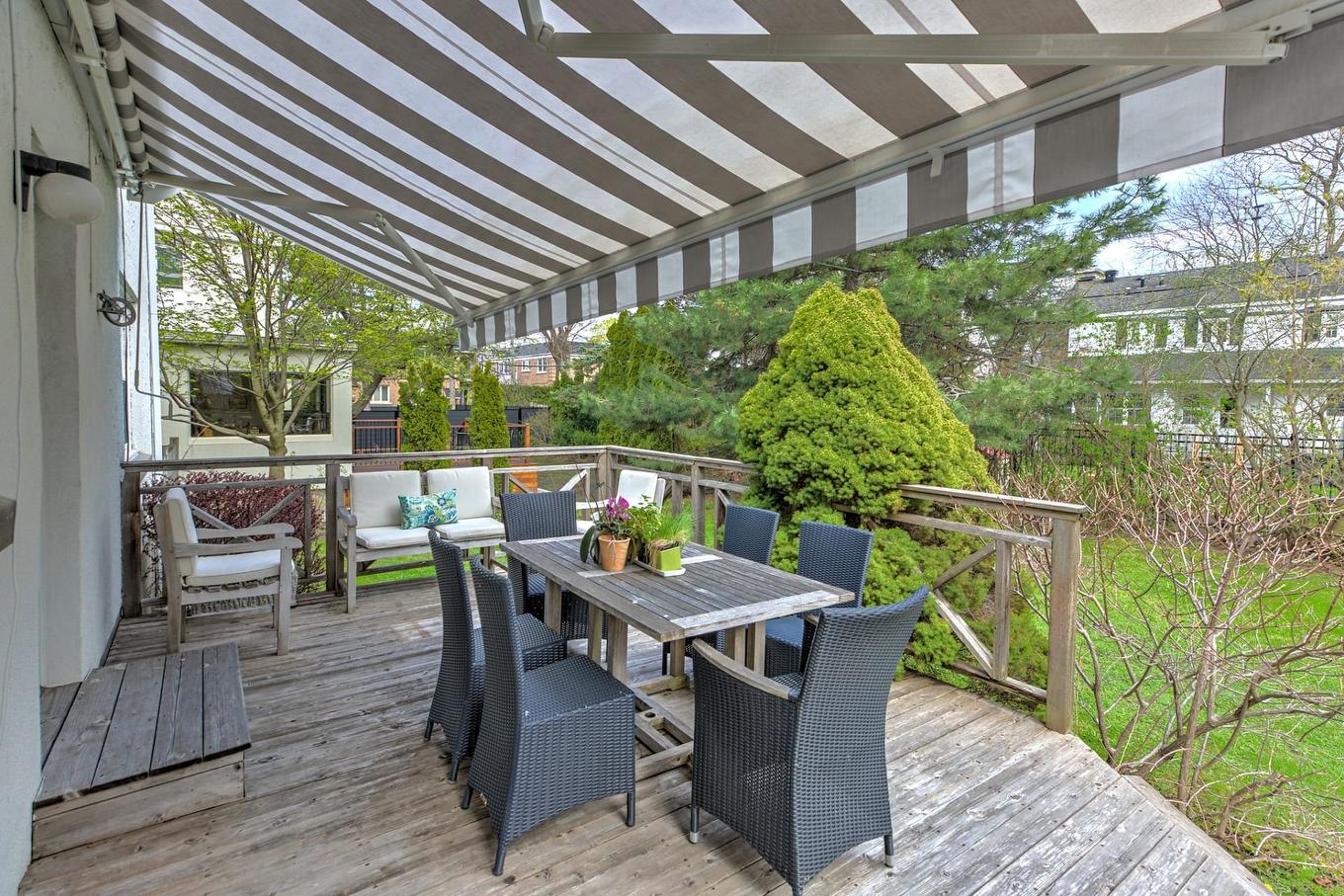 Terrasse - 30 Ch. Strathcona, Mont-Royal, QC - Outdoor With Deck Patio Veranda With Exterior
