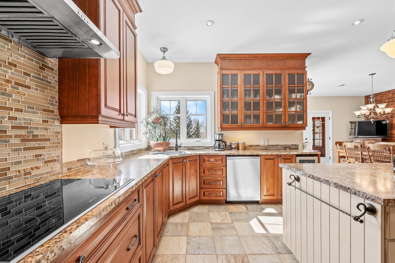 Kitchen - 113 Mtée Des Samares, Sainte-Agathe-Des-Monts, QC - Indoor Photo Showing Kitchen With Double Sink