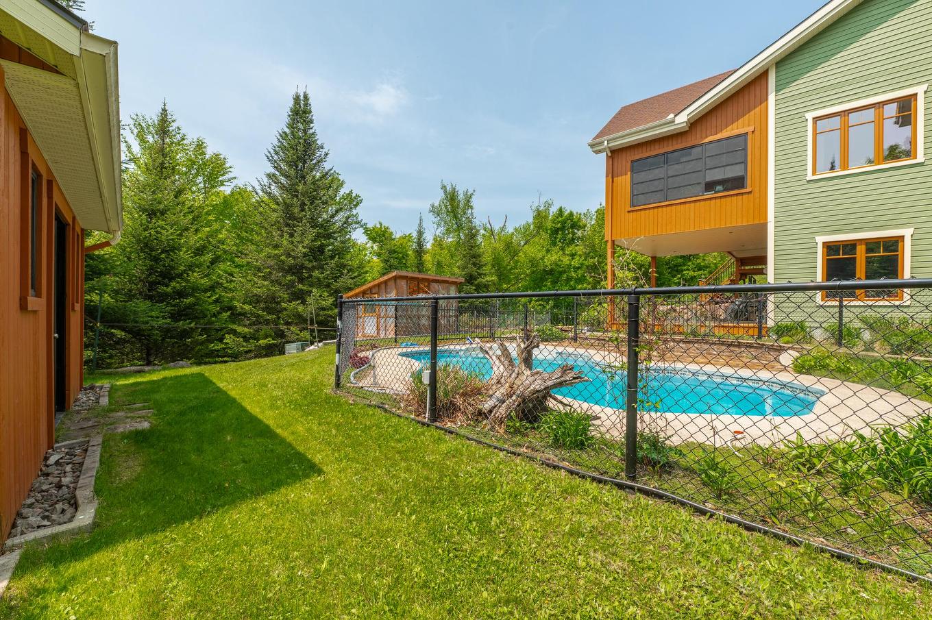 Pool - 113 Mtée Des Samares, Sainte-Agathe-Des-Monts, QC - Outdoor With In Ground Pool