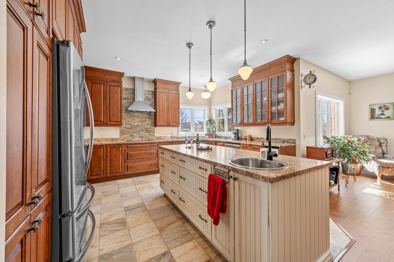 Kitchen - 113 Mtée Des Samares, Sainte-Agathe-Des-Monts, QC - Indoor Photo Showing Kitchen With Upgraded Kitchen