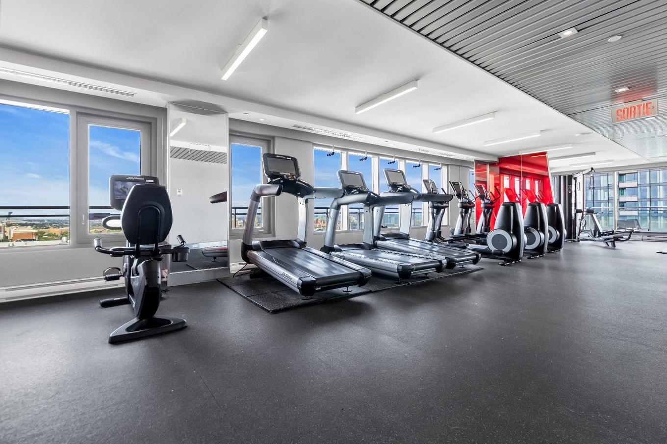 Exercise room - 2508-405 Rue De La Concorde, Montréal (Ville-Marie), QC - Indoor Photo Showing Gym Room