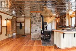 looking into living room from dining area -