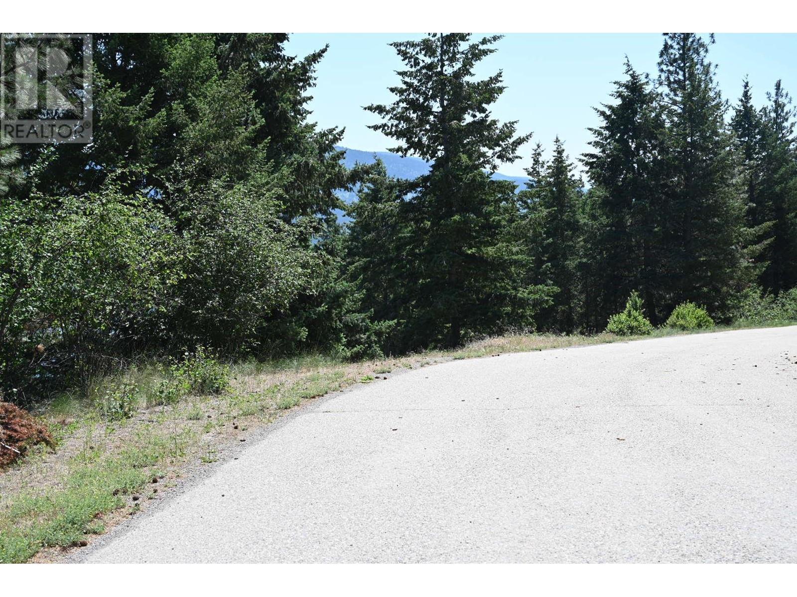 View away from lot down Columbia Way road. - 10579 Columbia Way, Vernon, BC