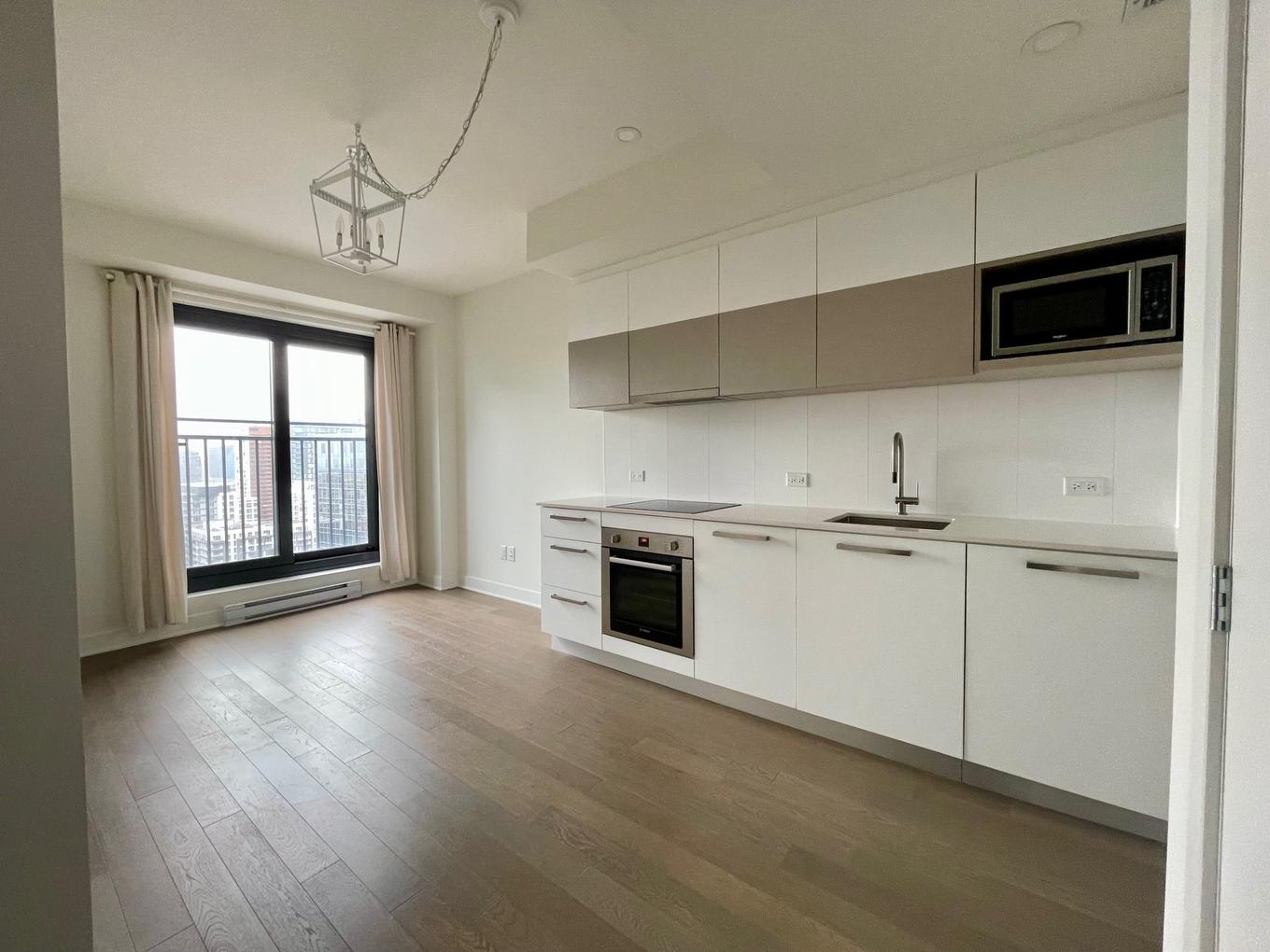 Living room - 1908-628 Rue St-Jacques, Montréal (Ville-Marie), QC - Indoor Photo Showing Kitchen