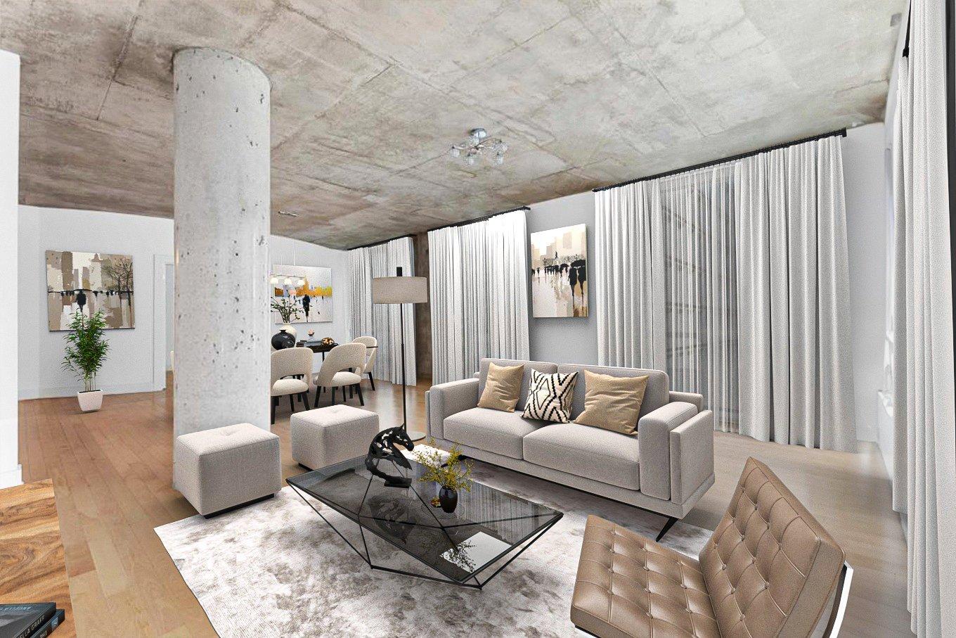 Salon - 508-441 Av. Du Président-Kennedy, Montréal (Ville-Marie), QC - Indoor Photo Showing Living Room