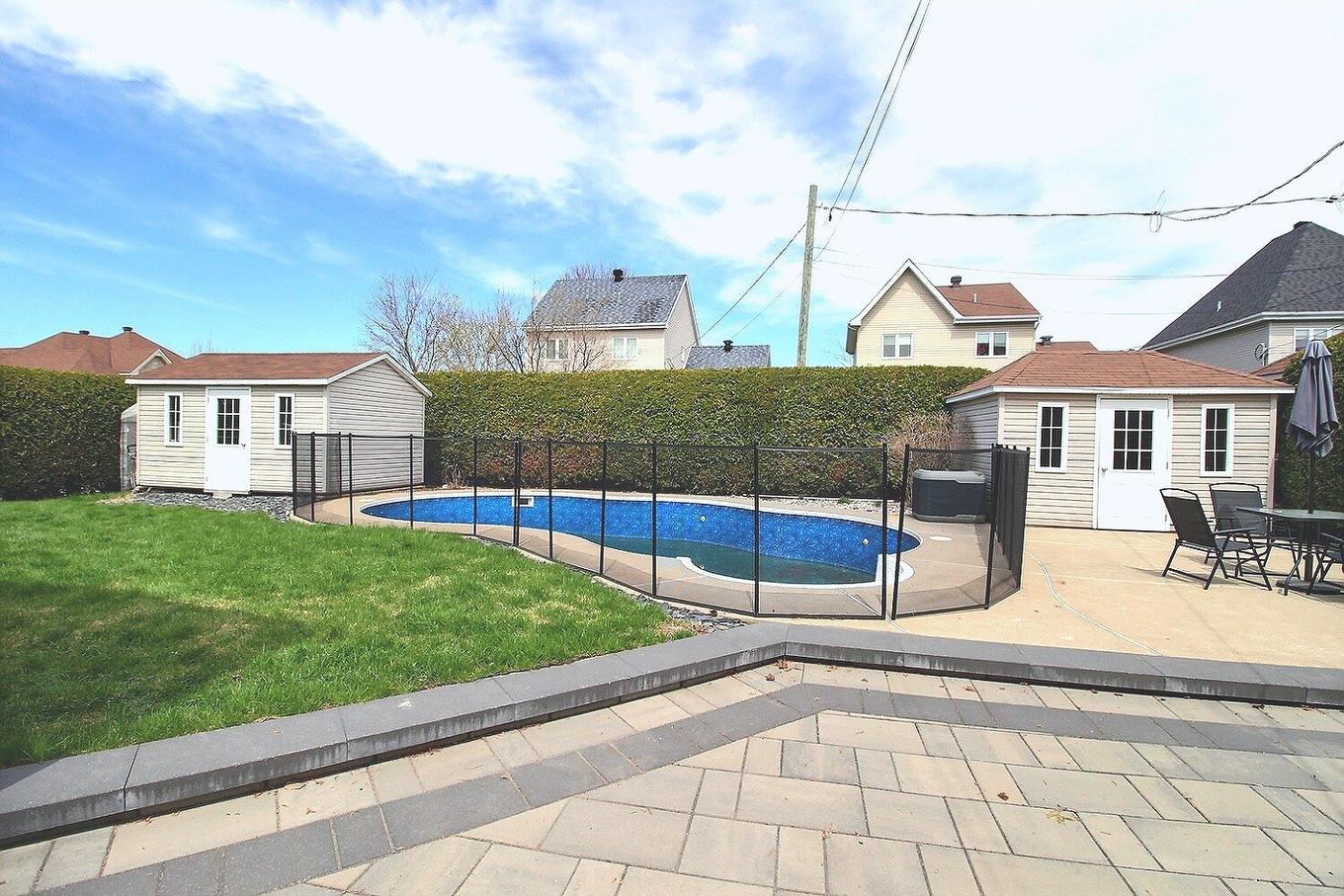 Backyard - 592 Rue Toulouse, Repentigny (Repentigny), QC - Outdoor With In Ground Pool