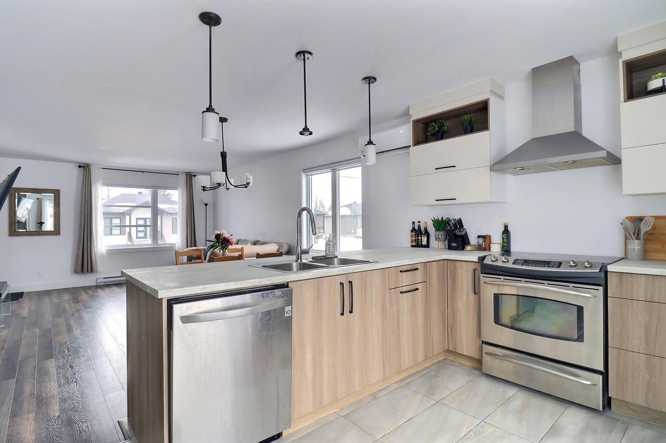 Cuisine - 155 Rue Du Mauzac, Drummondville, QC - Indoor Photo Showing Kitchen With Double Sink