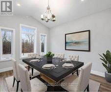 Virtually staged photo, photo of a different build -