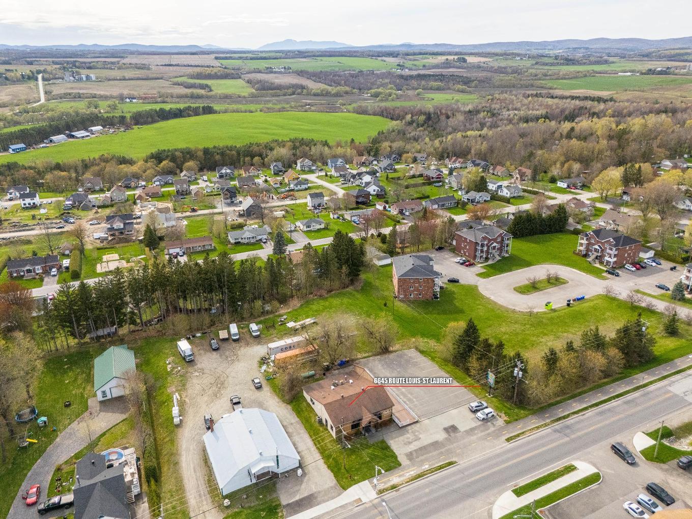Aerial photo - 6645 Route Louis-S.-St-Laurent, Compton, QC - Outdoor With View