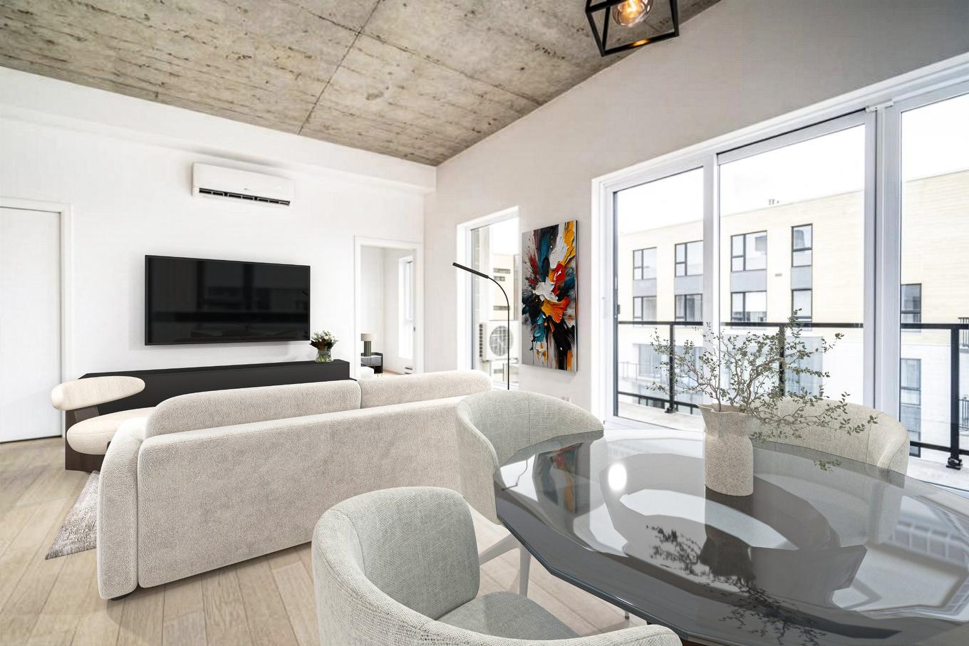 Vue d'ensemble - 517-3155 Av. Parkville, Montréal (Mercier/Hochelaga-Maisonneuve), QC - Indoor Photo Showing Living Room