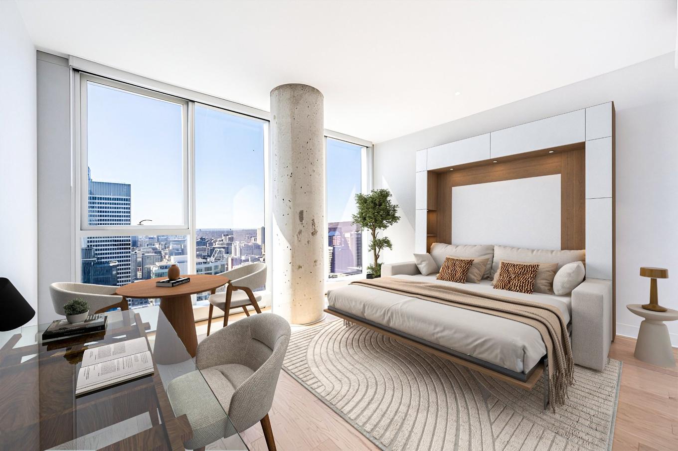 Vue d'ensemble - 4605-1205 Place Phillips, Montréal (Ville-Marie), QC - Indoor Photo Showing Bedroom