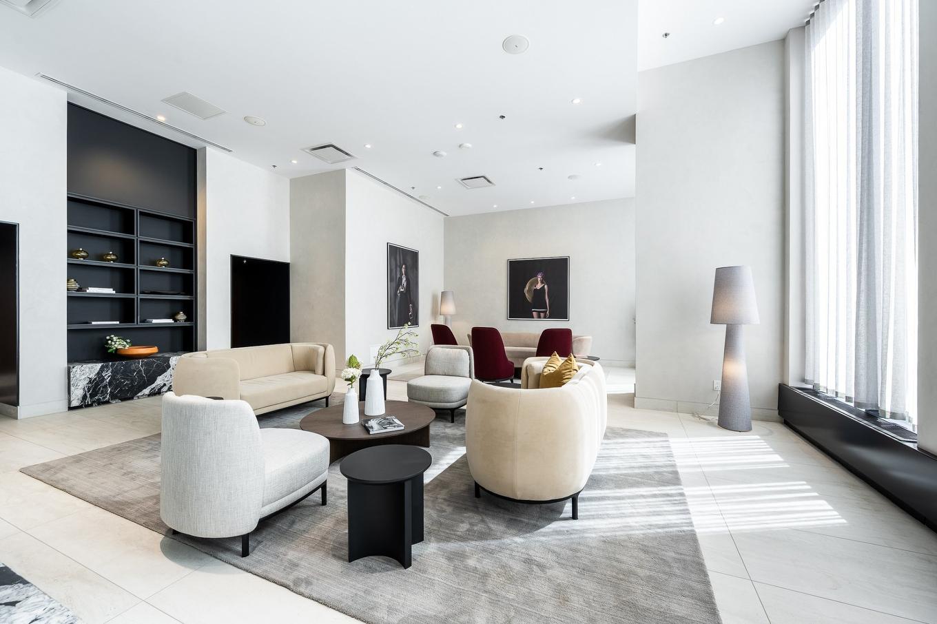 Den - 4605-1205 Place Phillips, Montréal (Ville-Marie), QC - Indoor Photo Showing Living Room