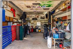 Inside garage and hoist area -