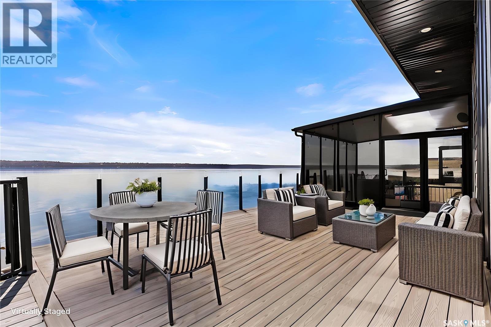 332 Mihr Bay, Mckillop Rm No. 220, SK - Outdoor With Body Of Water With Deck Patio Veranda With Exterior