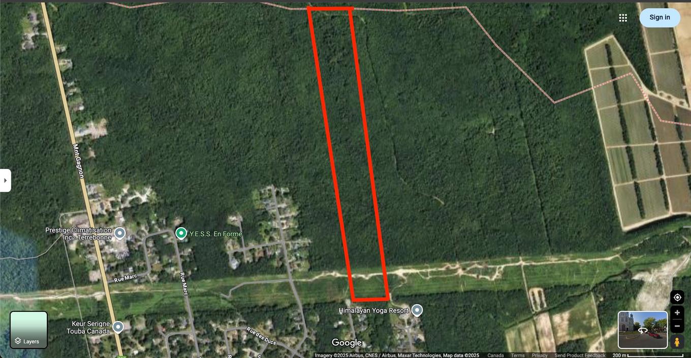 Vue - Rue Télesphore, Terrebonne (Terrebonne), QC