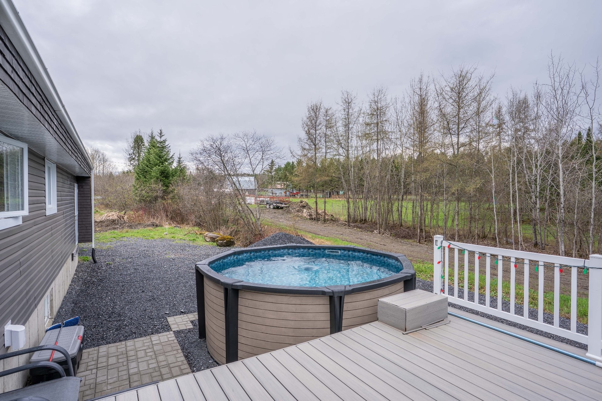 Exterior - 121 8E Rue, Saint-Prosper, QC - Outdoor With Above Ground Pool