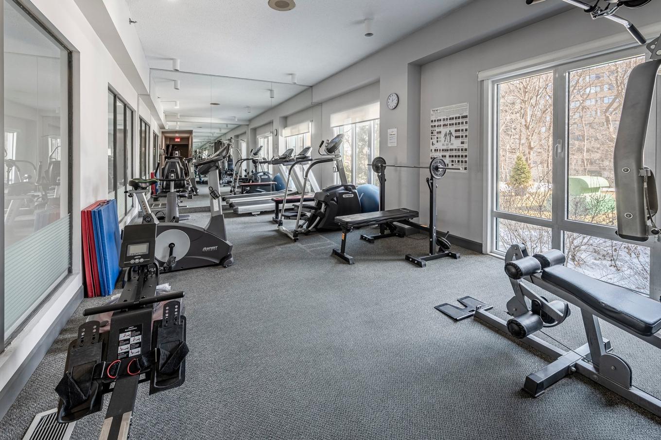 Salle d'exercice - 1301-5115 Boul. De L'Assomption, Montréal (Rosemont/La Petite-Patrie), QC - Indoor Photo Showing Gym Room