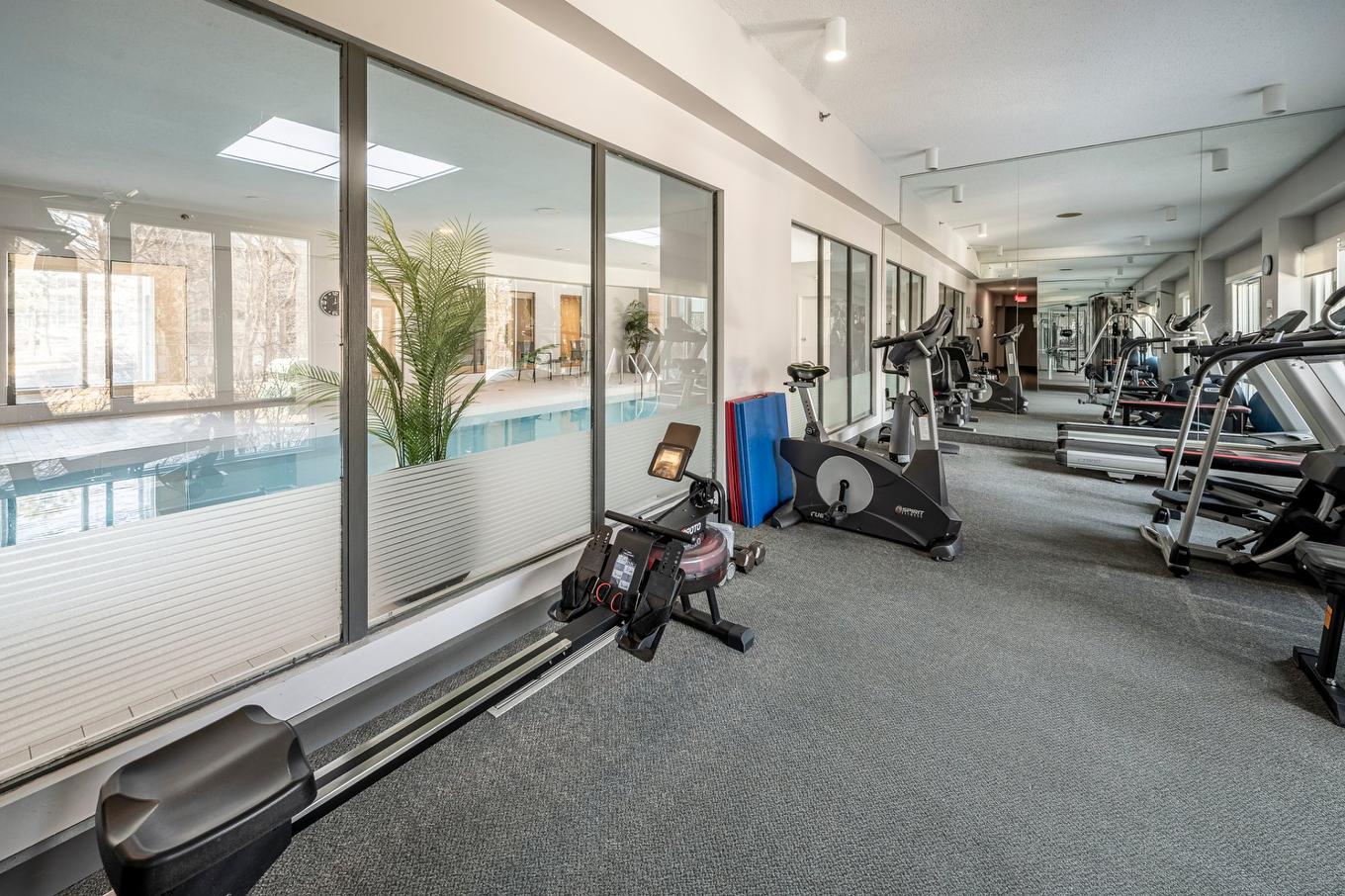 Salle d'exercice - 1301-5115 Boul. De L'Assomption, Montréal (Rosemont/La Petite-Patrie), QC - Indoor Photo Showing Gym Room