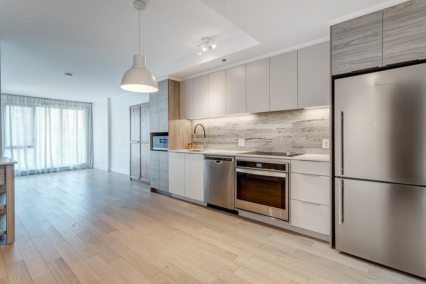 Overall view - 314-85 Rue De Castelnau O., Montréal (Villeray/Saint-Michel/Parc-Extension), QC - Indoor Photo Showing Kitchen With Upgraded Kitchen