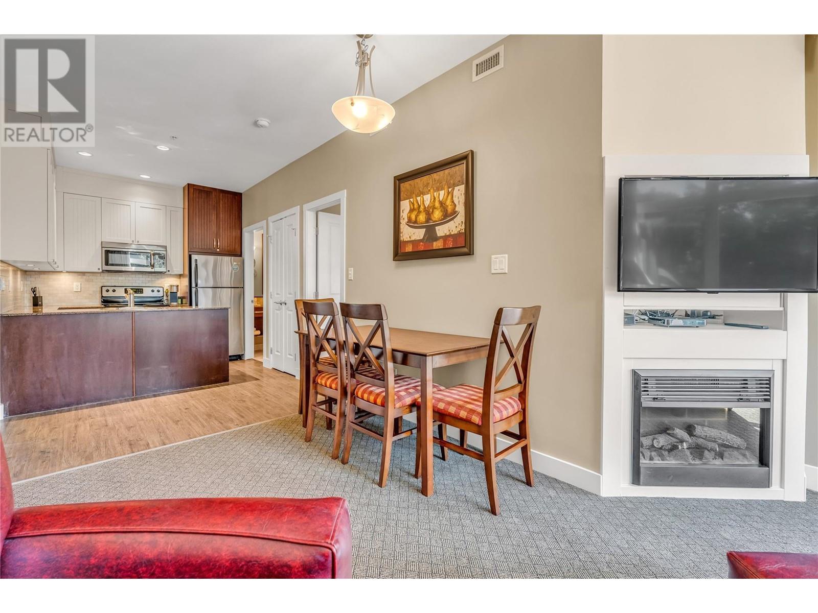 12811 Lakeshore Drive S Unit# 410/411, Summerland, BC - Indoor With Fireplace