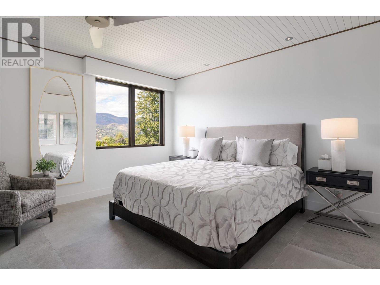 Fourth bedroom on upper level - 2463 Thacker Drive, West Kelowna, BC - Indoor Photo Showing Bedroom