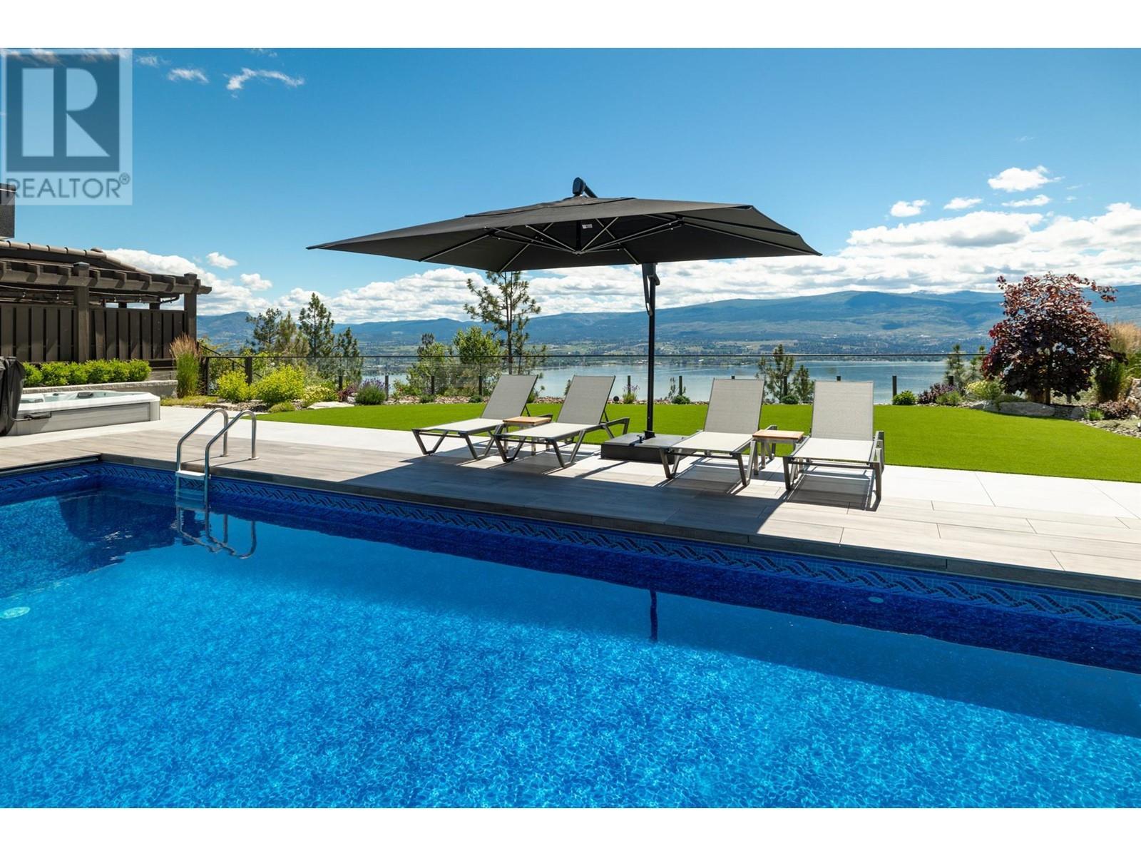 2463 Thacker Drive, West Kelowna, BC - Outdoor With Body Of Water With In Ground Pool