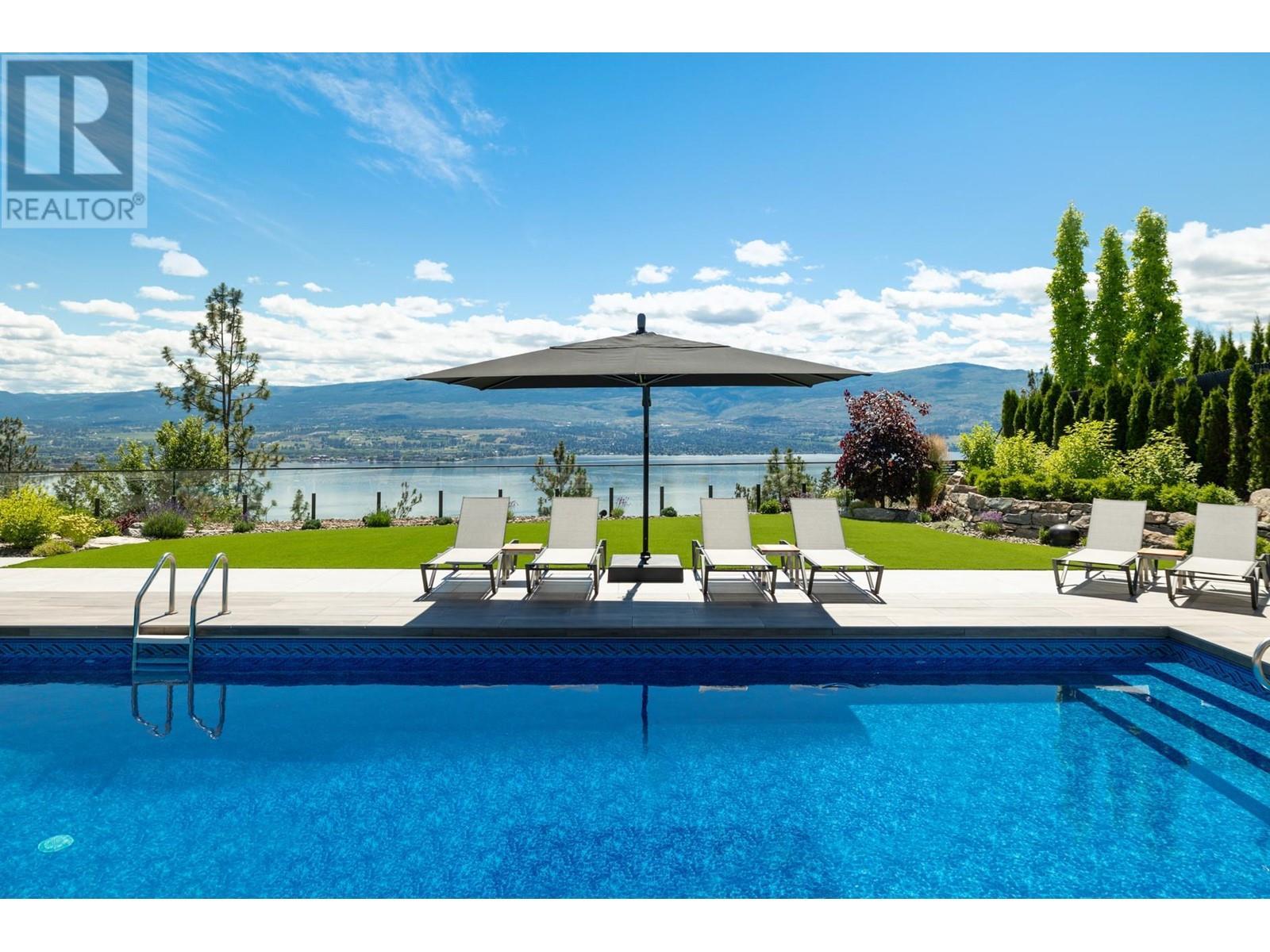 2463 Thacker Drive, West Kelowna, BC - Outdoor With Body Of Water With In Ground Pool With View