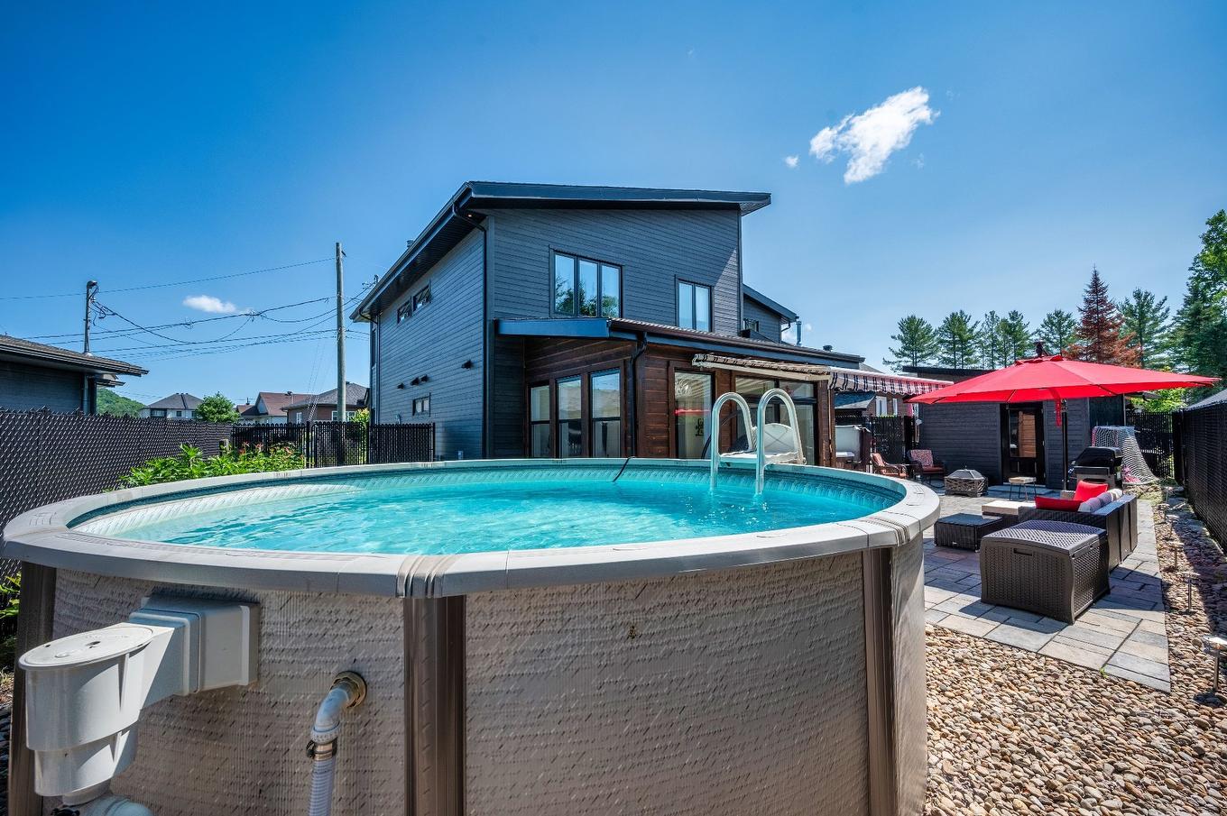 Pool - 1070 Rue Des Jonquilles, Mont-Tremblant, QC - Outdoor With Above Ground Pool