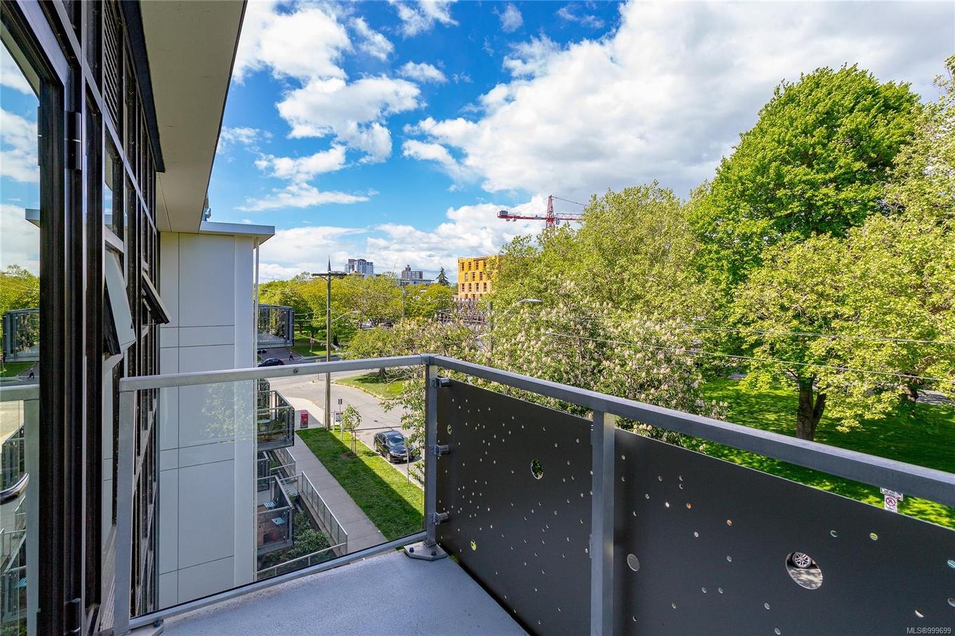 N408-1105 Pandora Ave, Victoria, BC - Outdoor With Balcony With View