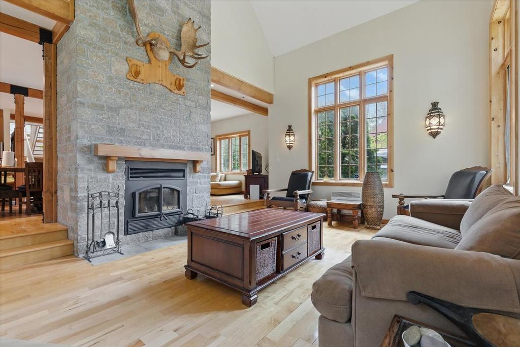 Living room - 10 Ch. Du Frère-André, Brownsburg-Chatham, QC - Indoor Photo Showing Living Room With Fireplace