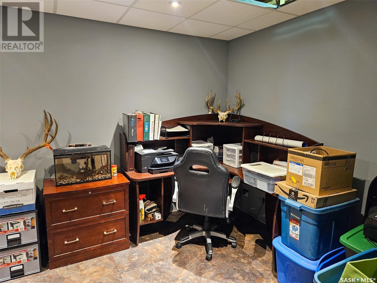 Chandler Acreage, Wood River Rm No. 74, SK - Indoor Photo Showing Office