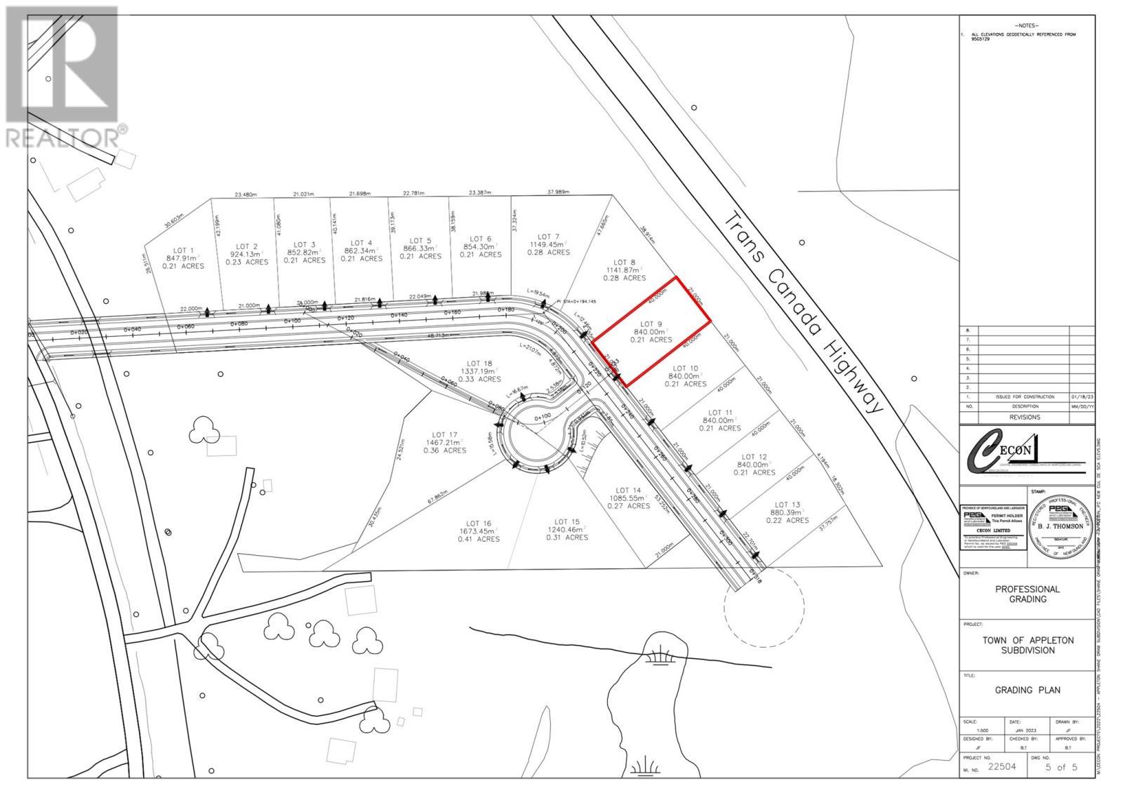Lot 9 Temple Avenue, Appleton, NL