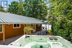 Home has metal roof -