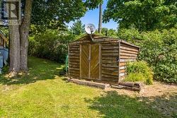 Garden shed has hydro -