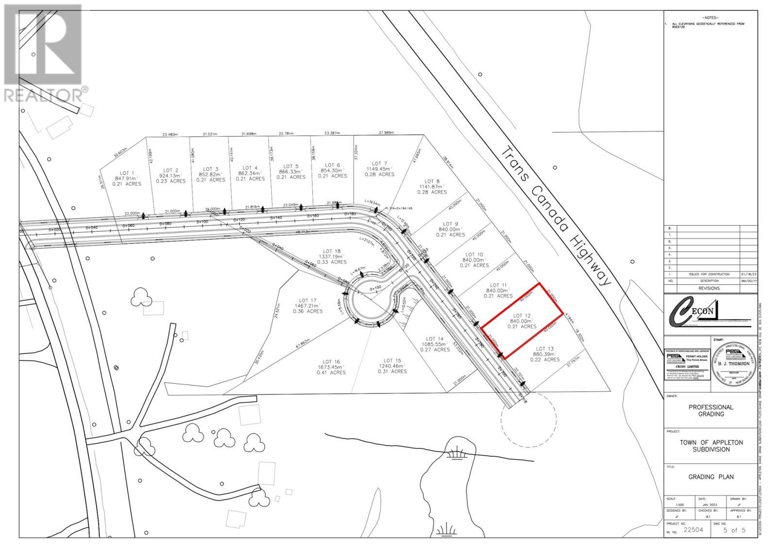 Lot 12 Temple Avenue, Appleton, NL