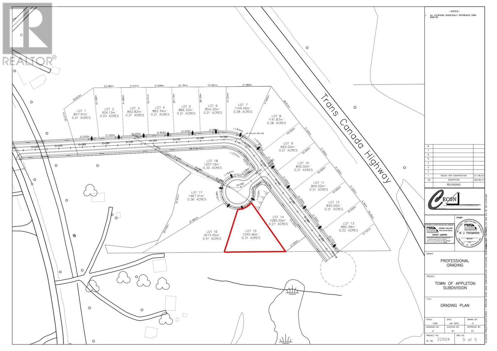 Lot 15 Trestle Place, Appleton, NL