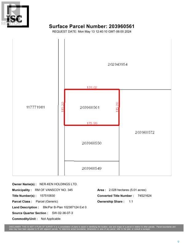 Rm Of Vanscoy Lot B, Vanscoy Rm No. 345, SK