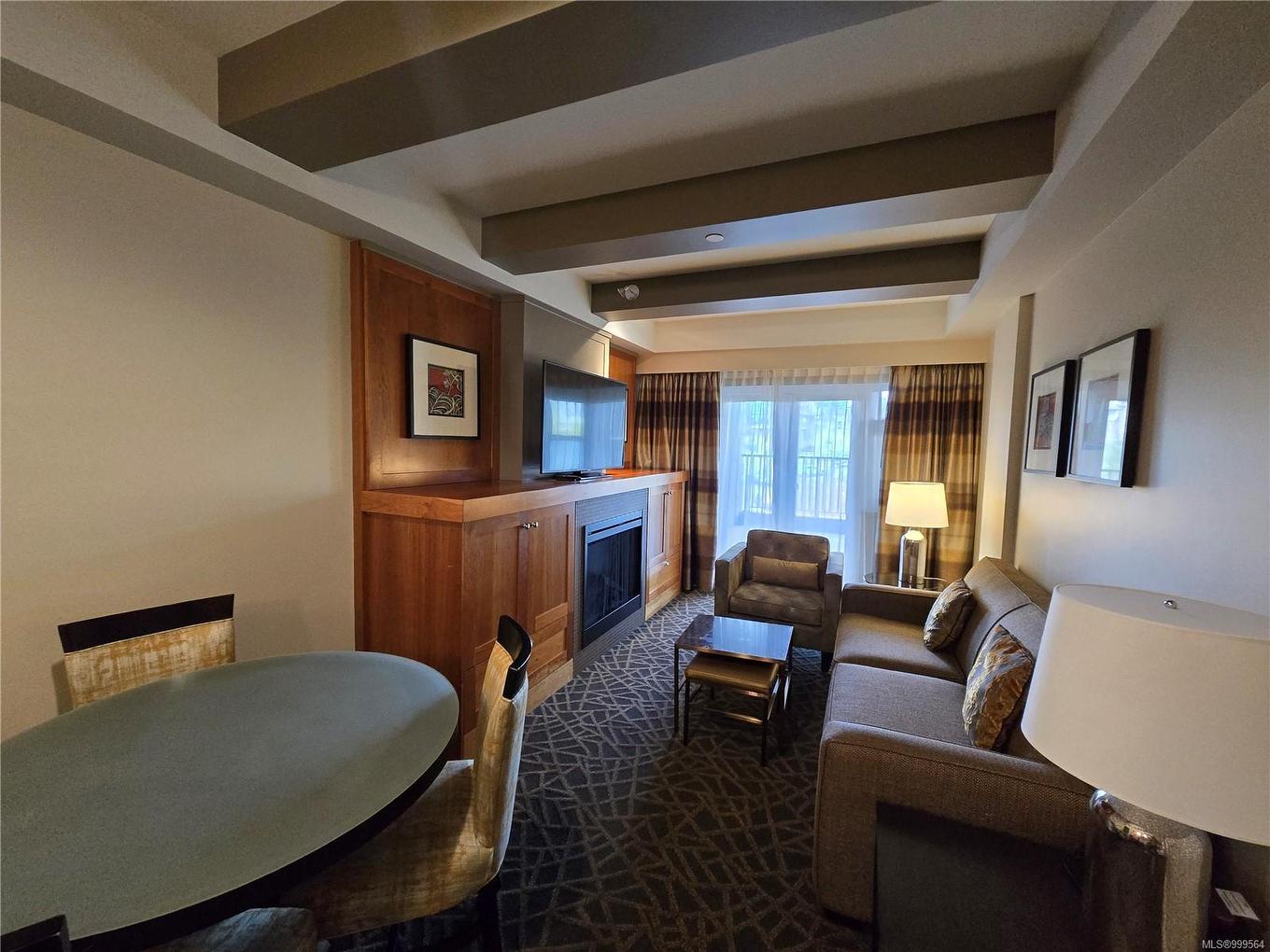 236/238 C-1999 Country Club Way, Langford, BC - Indoor With Fireplace