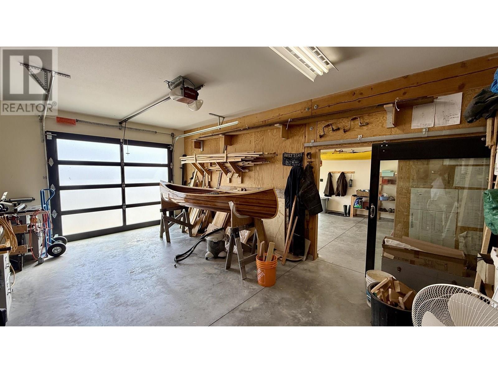 5460 Carlson Road, 100 Mile House, BC - Indoor Photo Showing Garage