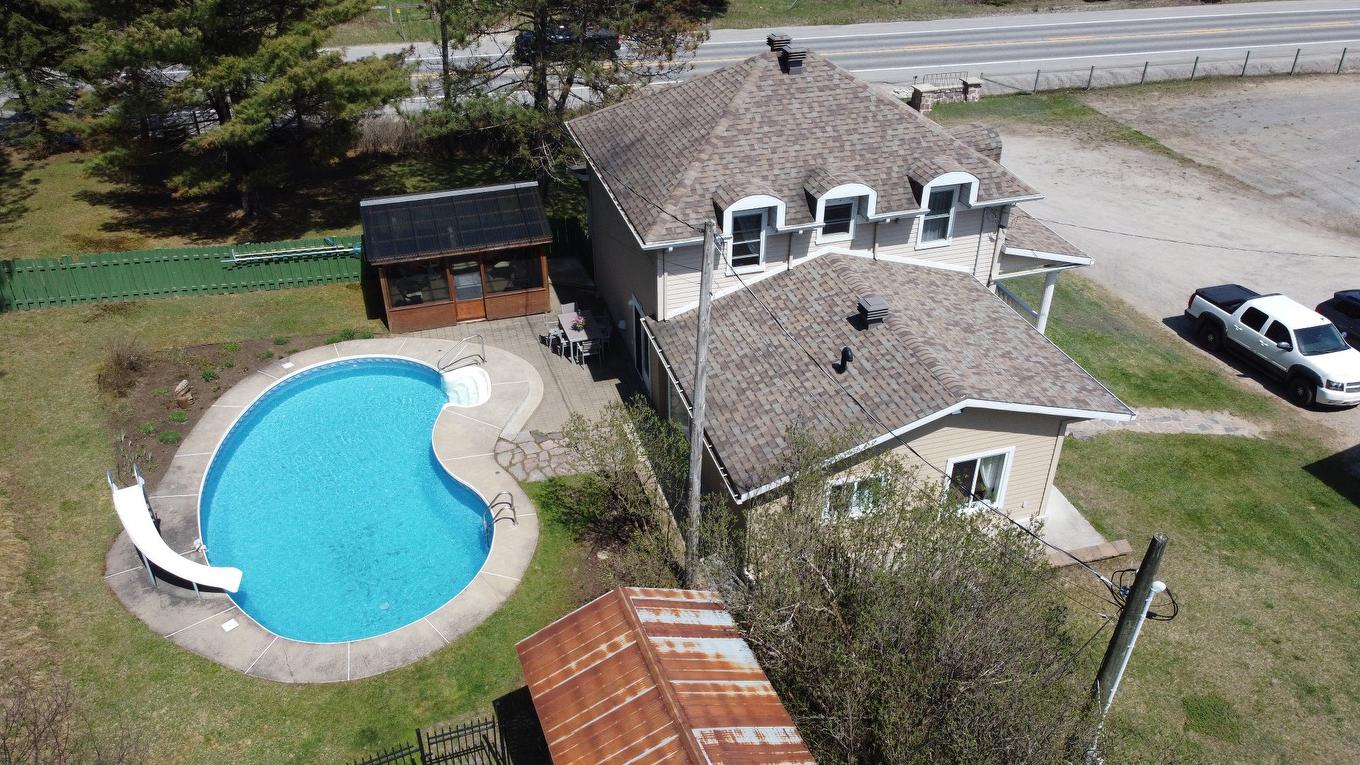 Aerial photo - 8829 Route 117 S., Rivière-Rouge, QC - Outdoor With In Ground Pool
