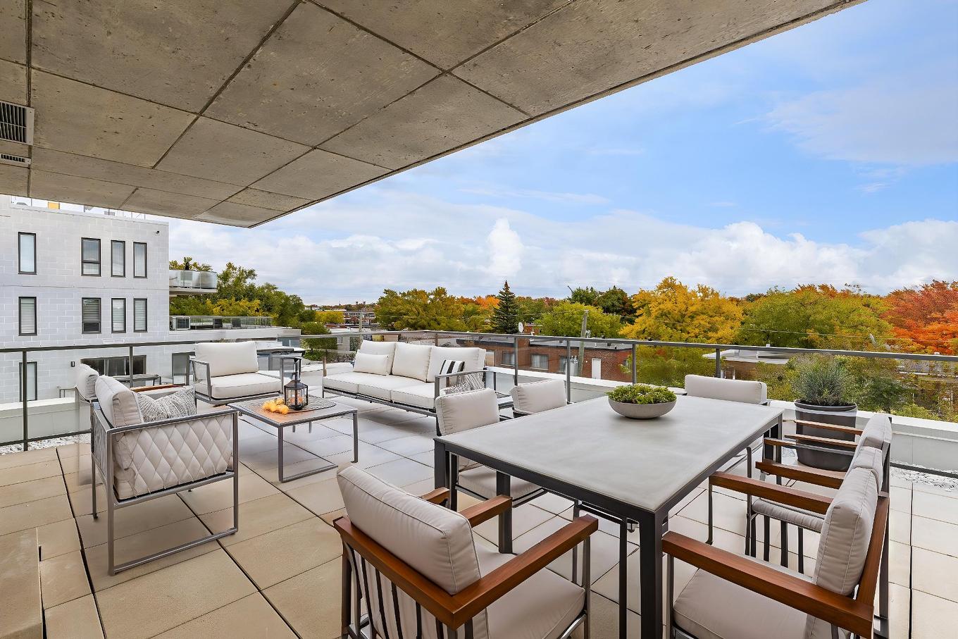 Terrasse - 414-2030 Rue Lucien-Thimens, Montréal (Saint-Laurent), QC - Outdoor With Deck Patio Veranda With Exterior