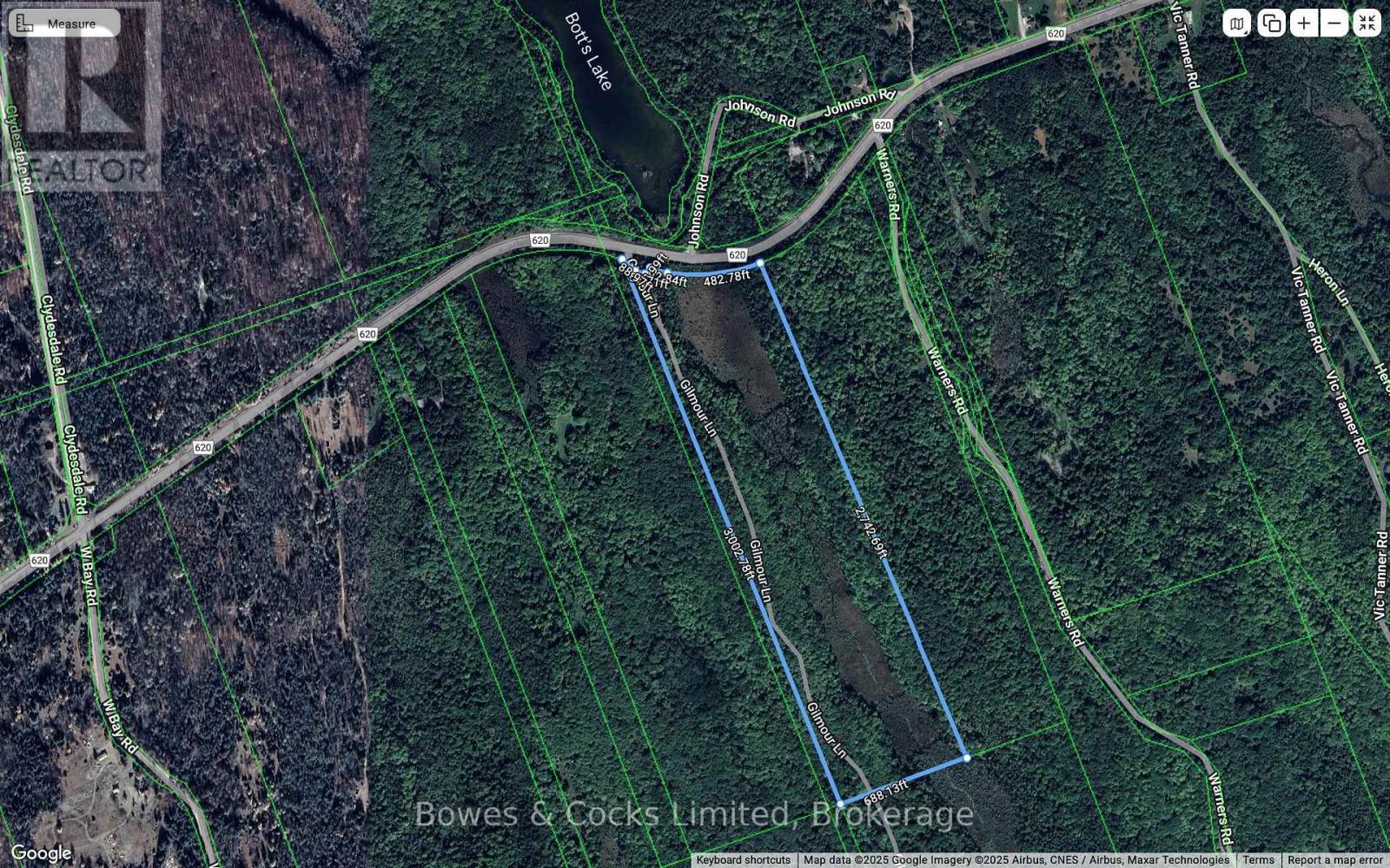 Approx. Property Dimensions (GeoWarehouse) - 24 Gilmour Lane, North Kawartha, ON