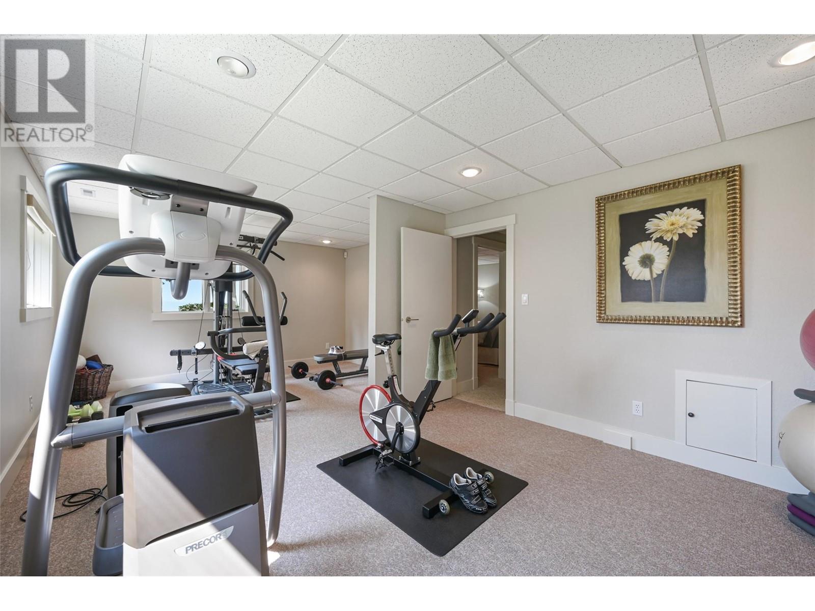 9520 Juniper Heights Road, Invermere, BC - Indoor Photo Showing Gym Room