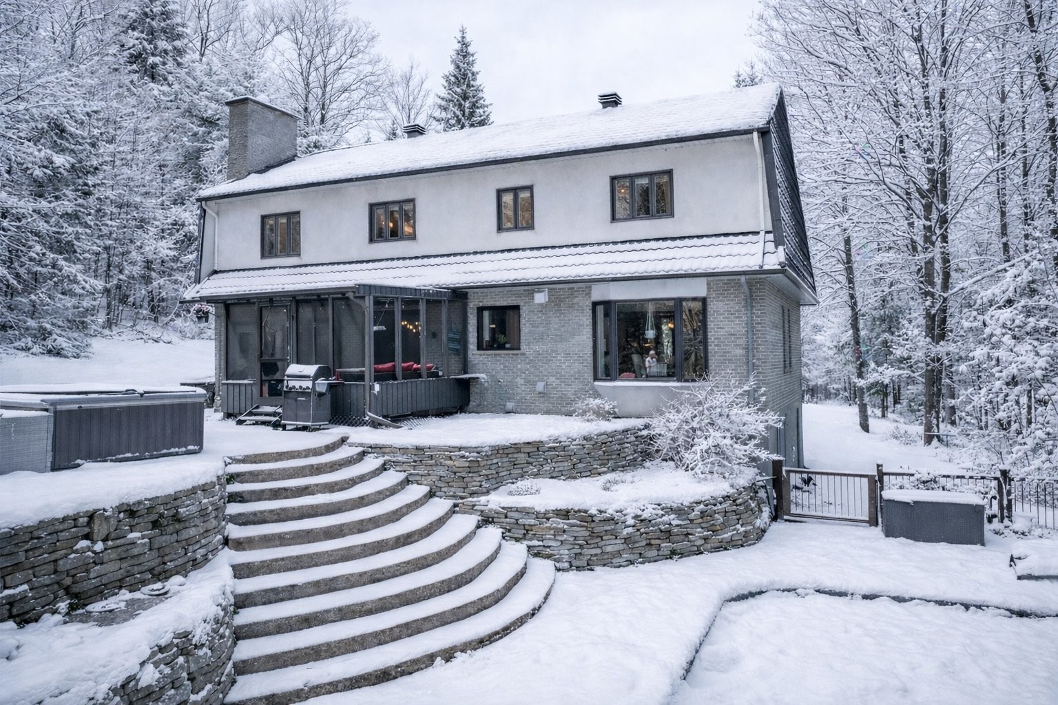 Back of Structure - 153 Route 323, Brébeuf, QC - Outdoor With Deck Patio Veranda