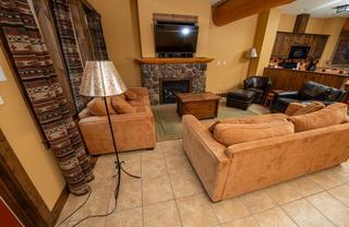 M2-A-1351 Gerry Sorensen Way, Kimberley, BC - Indoor Photo Showing Living Room With Fireplace