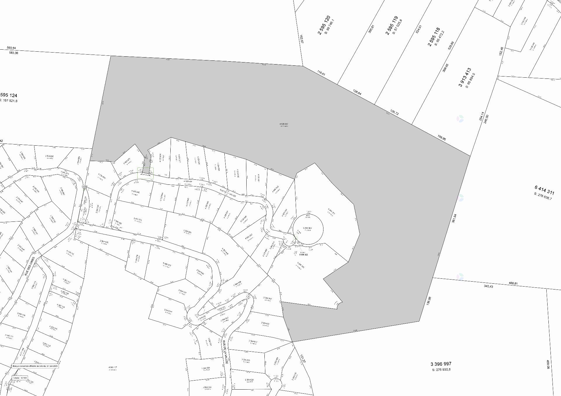 Plan (croquis) - Rue Lussier, Shefford, QC